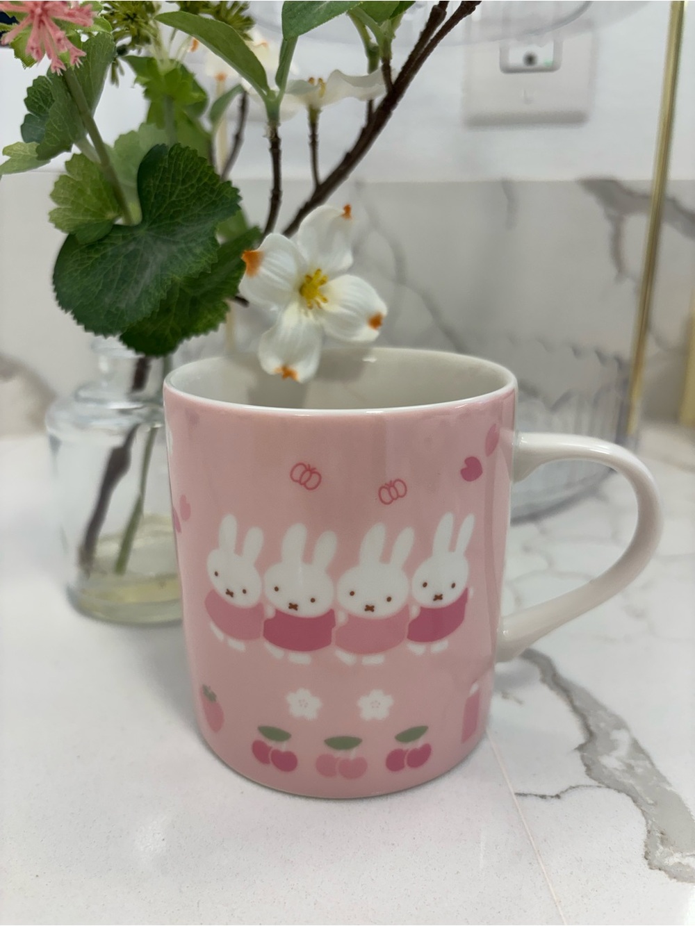 Cute Miffy Pink Ceramic Mug